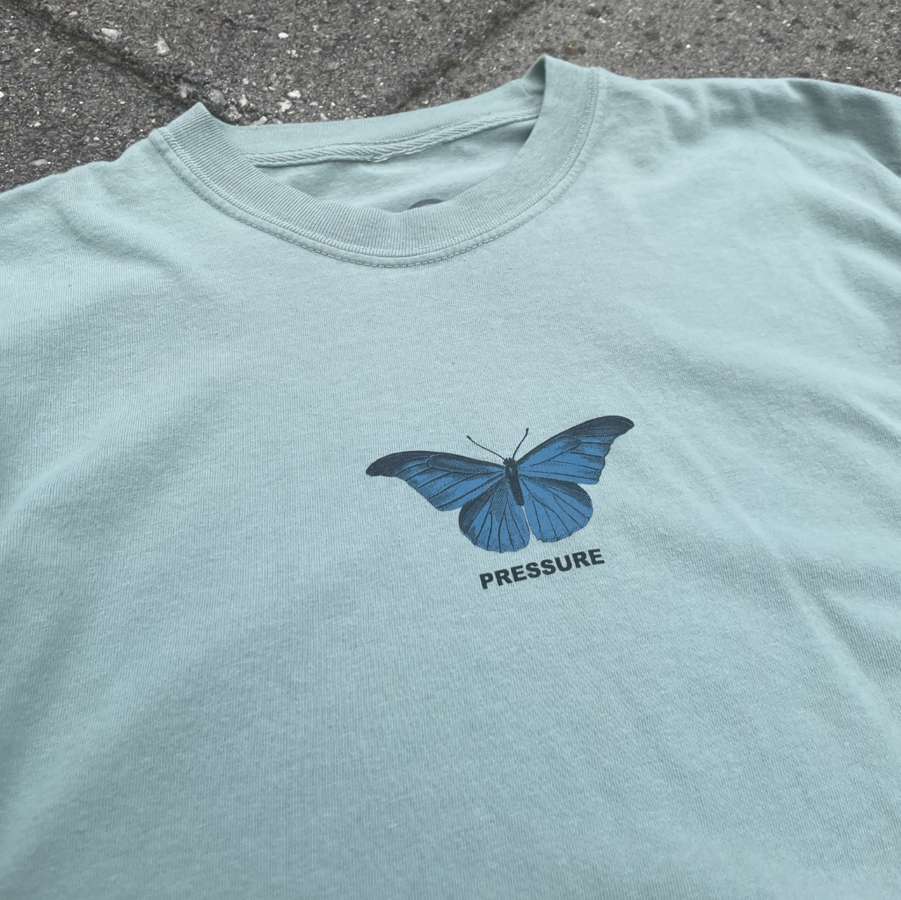 SAGE BUTTERFLY PRESSURE T SHIRT