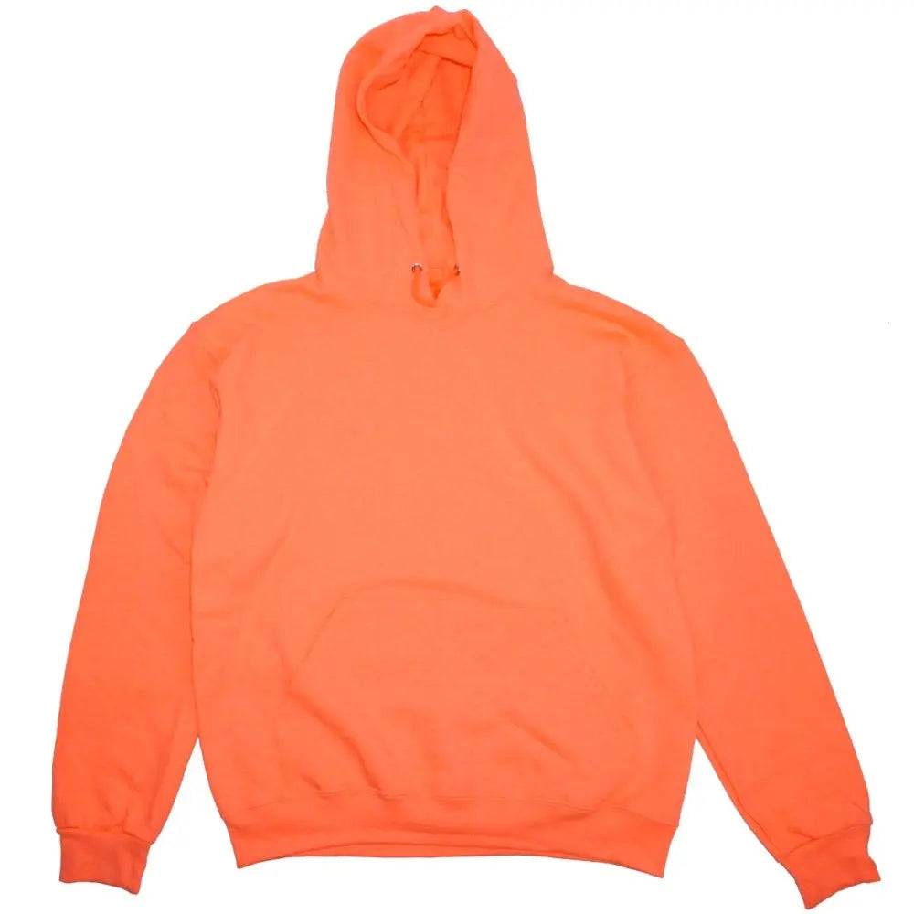 Front view of Men's Blank Coral Hoodie by Dumbsmart New York