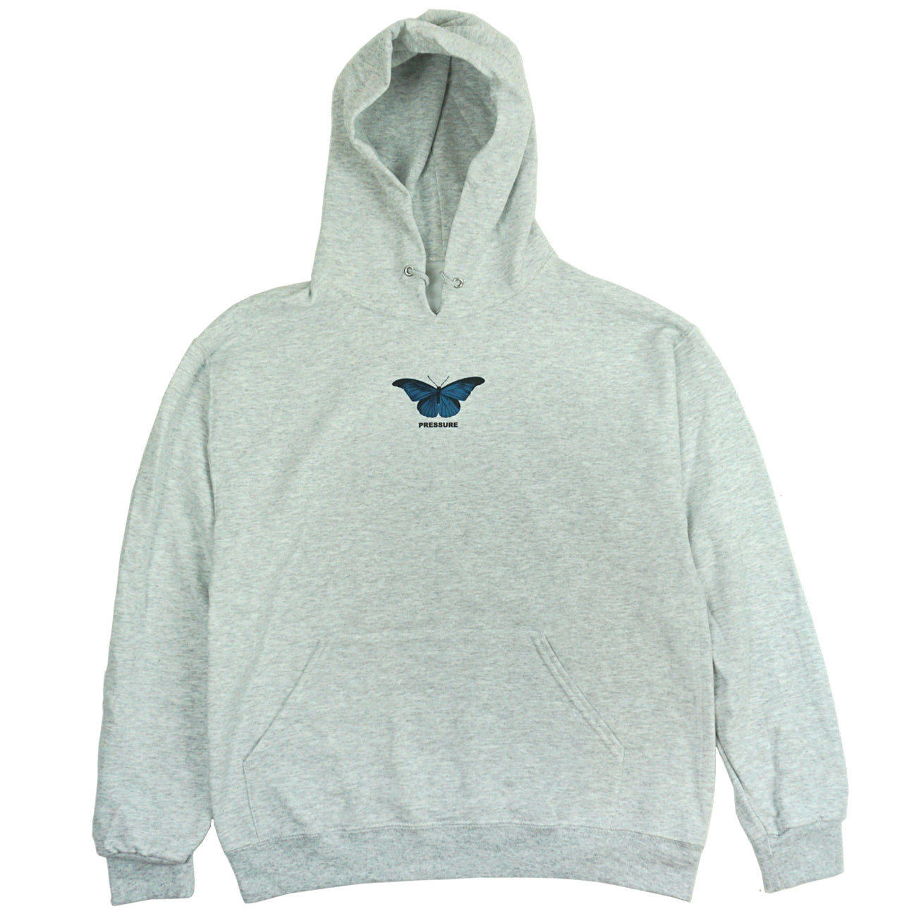 ASH GREY BUTTERFLY PRESSURE HOODIE