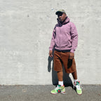 ROSY BROWN FRENCH TERRY ZIP HOODIE