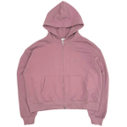 ROSY BROWN FRENCH TERRY ZIP HOODIE