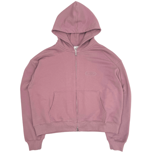 ROSY BROWN ZIP HOODIE