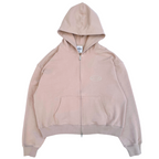 MUSHROOM GREY FRENCH TERRY ZIP HOODIE