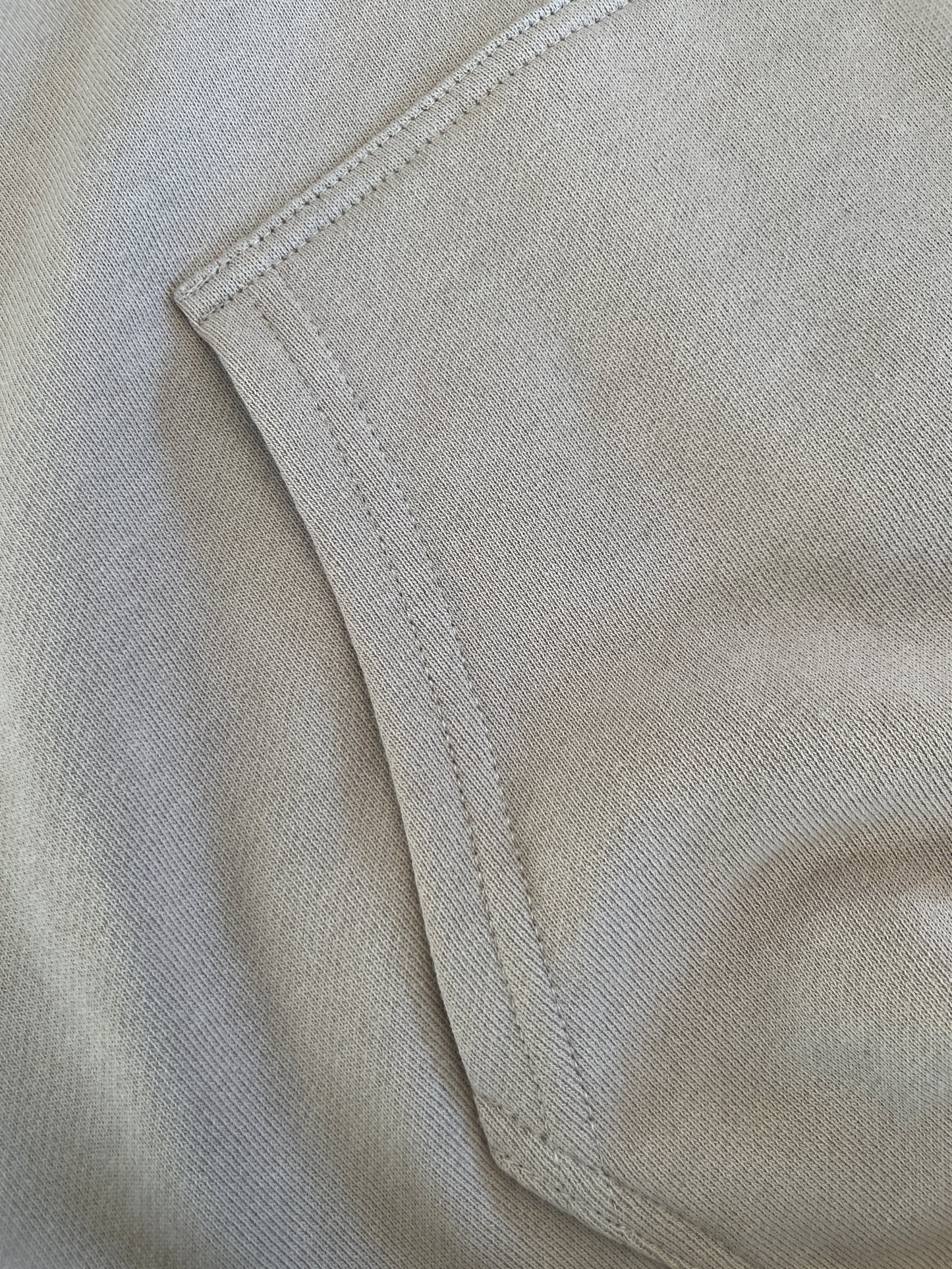 MUSHROOM GREY FRENCH TERRY ZIP HOODIE