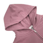 ROSY BROWN FRENCH TERRY ZIP HOODIE