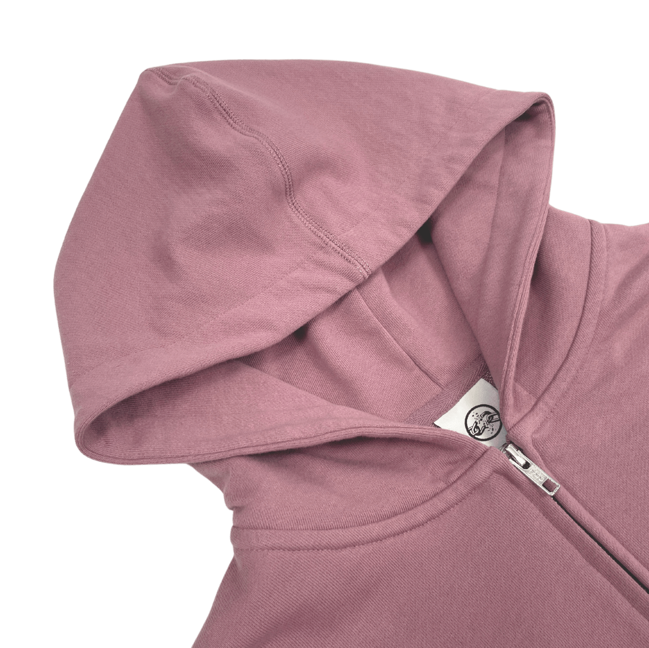 ROSY BROWN FRENCH TERRY ZIP HOODIE
