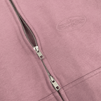 ROSY BROWN FRENCH TERRY ZIP HOODIE
