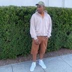 MUSHROOM GREY FRENCH TERRY ZIP HOODIE