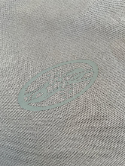 MUSHROOM GREY FRENCH TERRY ZIP HOODIE