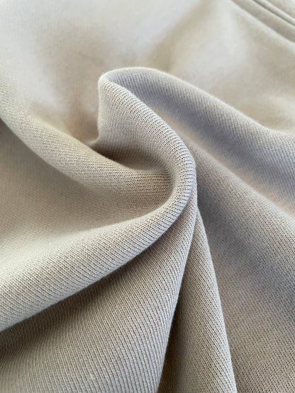 MUSHROOM GREY FRENCH TERRY ZIP HOODIE