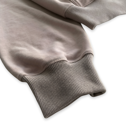 MUSHROOM GREY FRENCH TERRY ZIP HOODIE