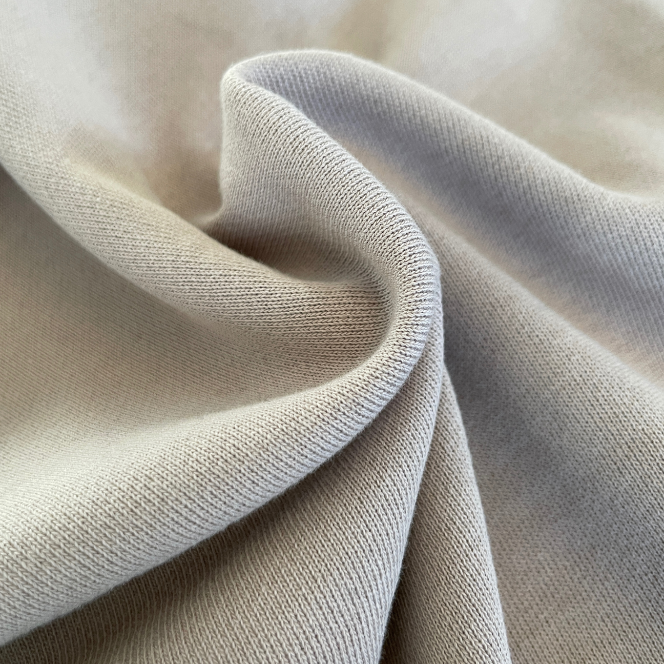 MUSHROOM GREY FRENCH TERRY ZIP HOODIE