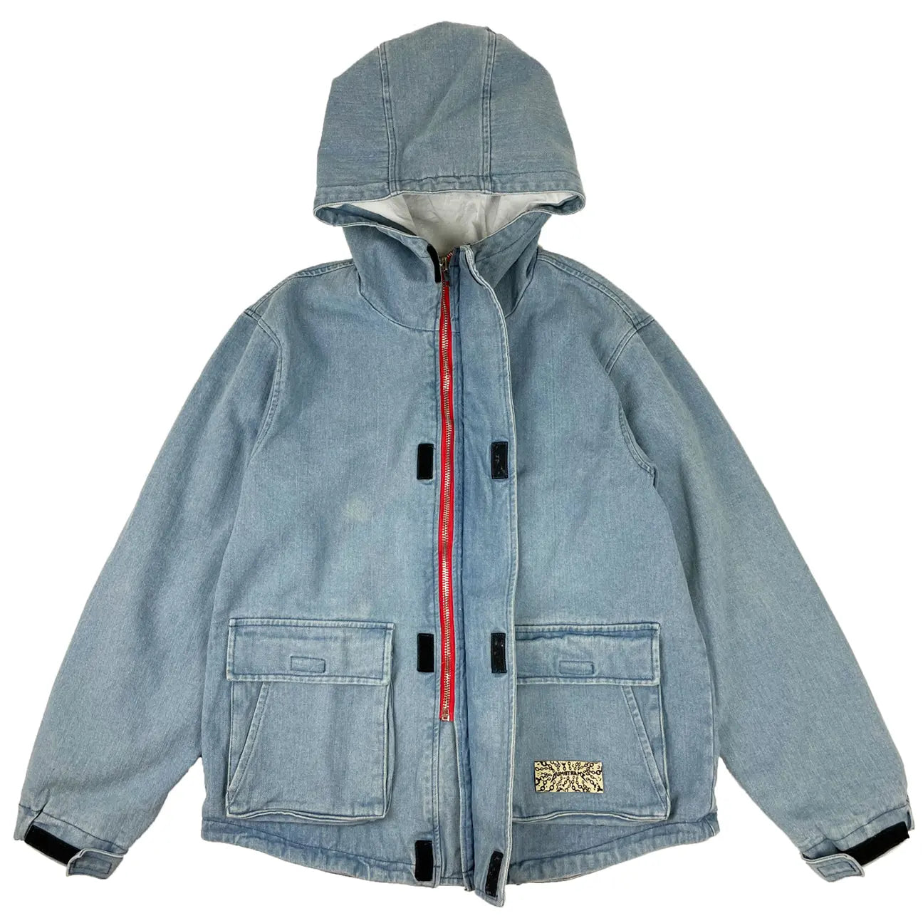 Streetwear Mens Denim Jacket With Hoodie DENIM HOODED JACKET Men's