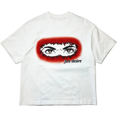 Front view of Fire, Desire Short Sleeve Men's T Shirt by DumbSmart New York