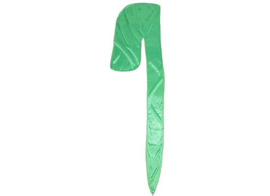 Side view of Lime Green Silky Durag by Dumbsmart New York