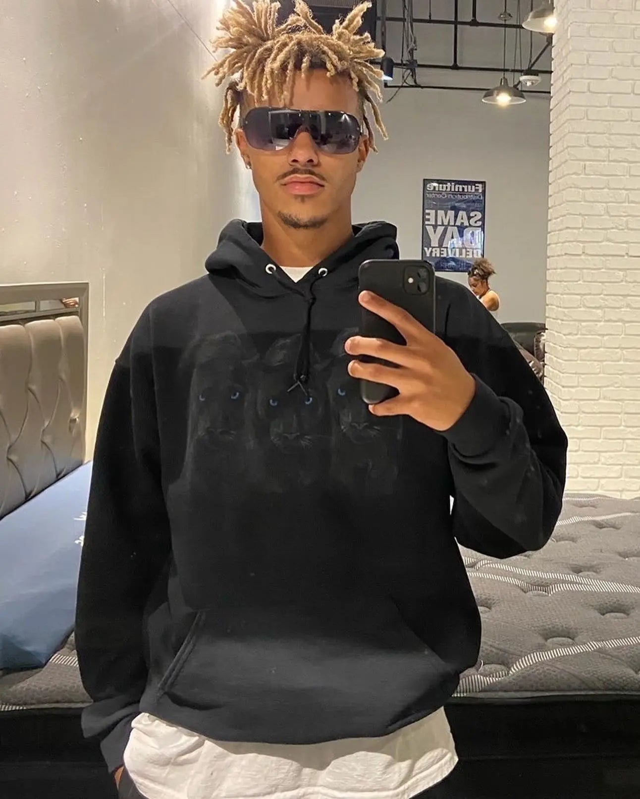 SHADOWS PANTHER HOODIE Men's Streetwear Brand DUMBSMART NEW YORK