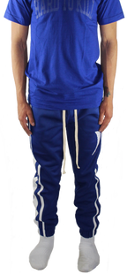 BLUE TRACK PANTS